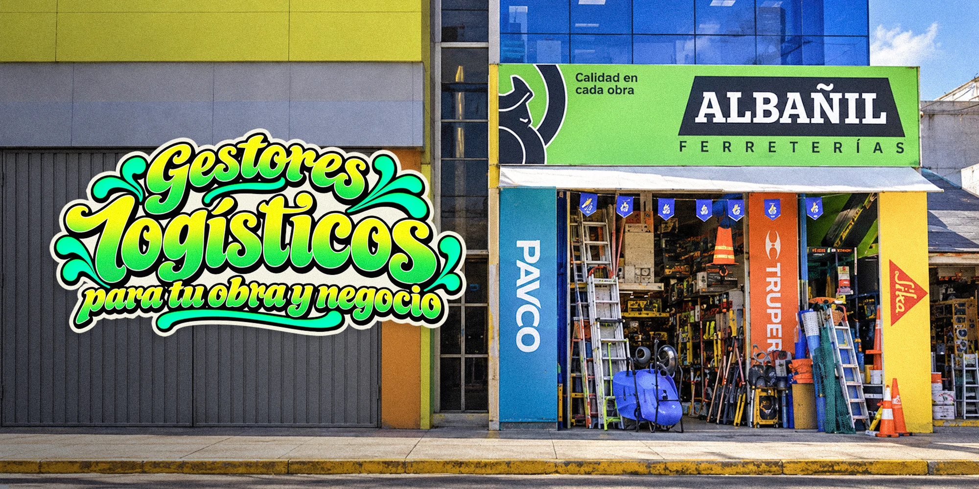 Gestores logísticos para tu obra y negocio. Ferreterías Albañil en Huancayo.