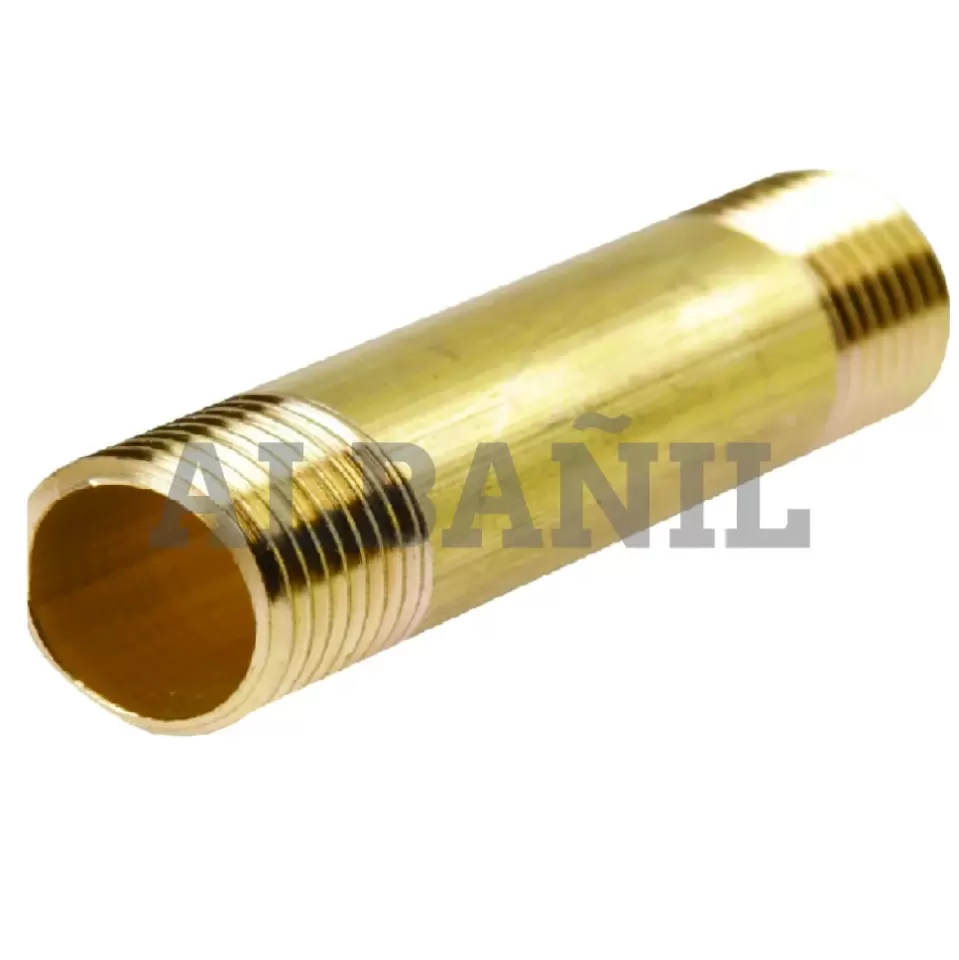NIPLE 1/2" X 3" BRONCE