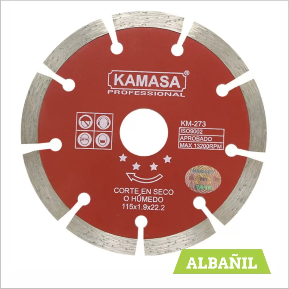 DISCO 4" P/CONCRETO ROJO (115MM)