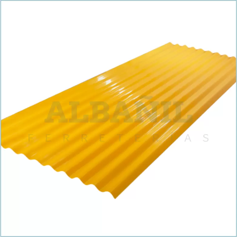 CALAMINA DE PLÁSTICO 1,80 X 0,80 AMARILLA