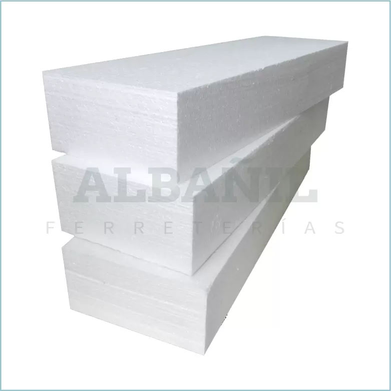 TECNOPOR 15 CM X 30 CM X 120CM