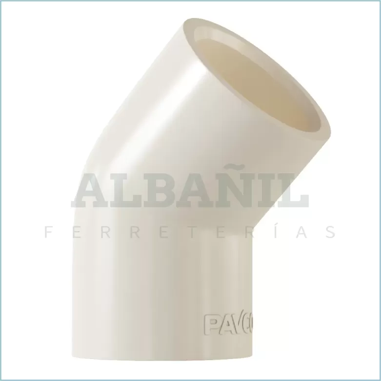 CODO DE 1/2" X 45º AGUA CALIENTE