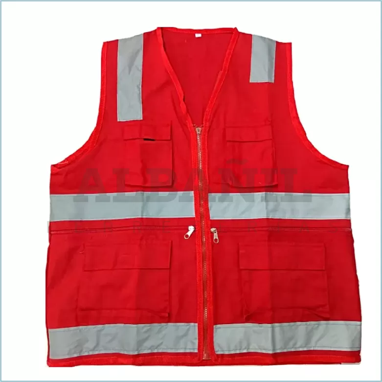 CHALECO SEGURIDAD ROJO