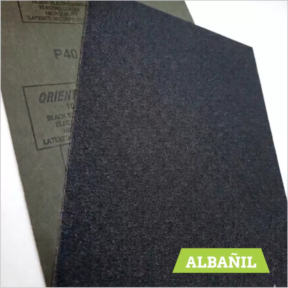 LIJA NRO 40 (PARED, METAL, MADERA)